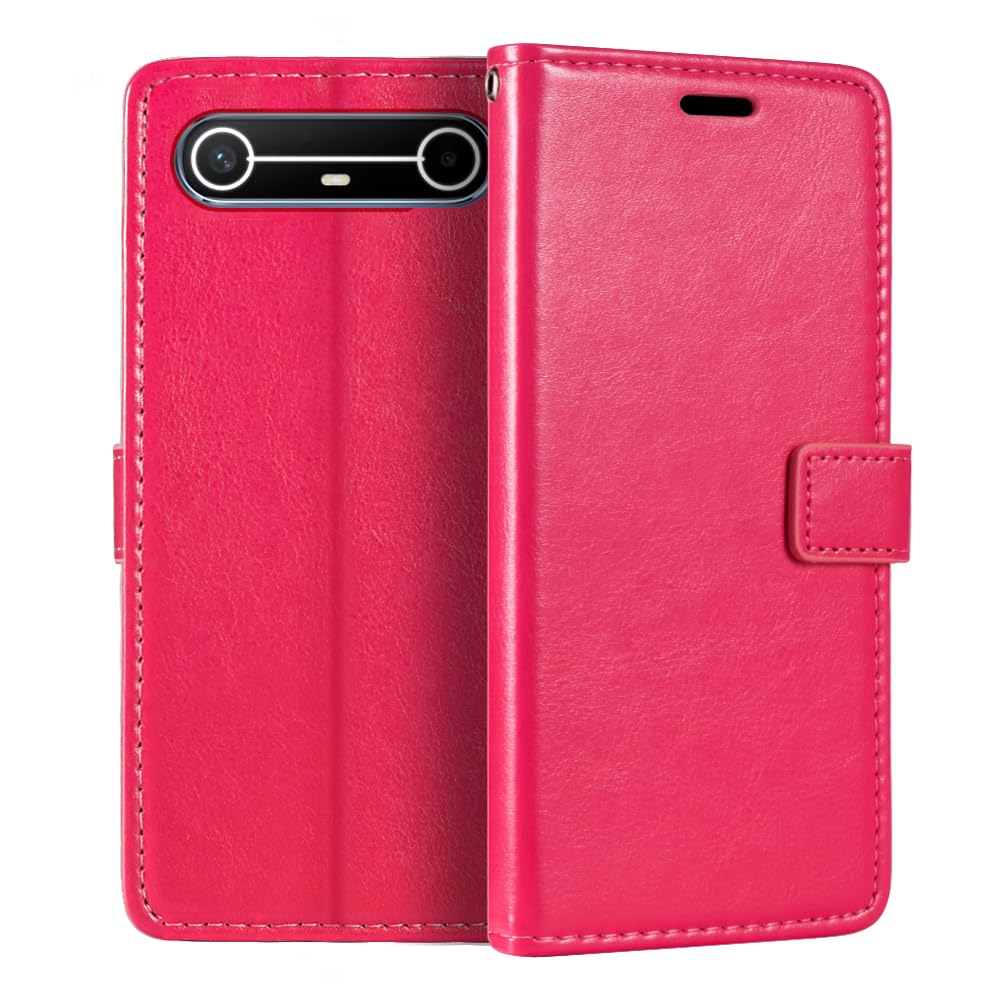 Shantime Leather Case Compatible with Tecno Pova Slim 5G, Business
